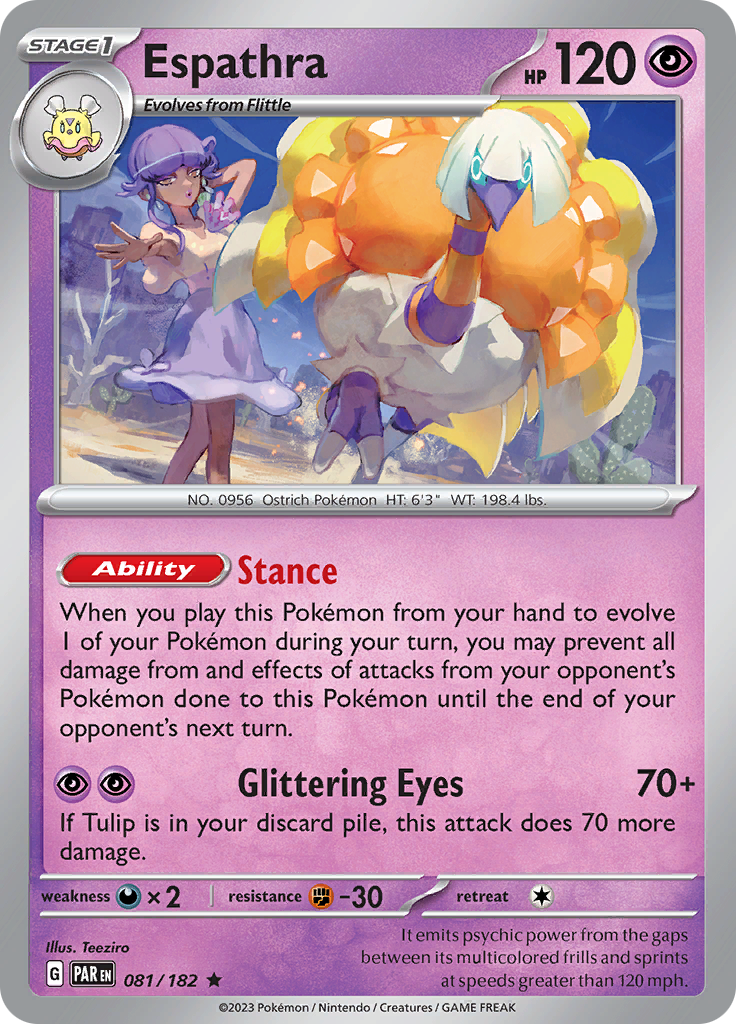 Espathra (081/182) [Scarlet & Violet: Paradox Rift] | Jomio and Rueliete's Cards and Comics