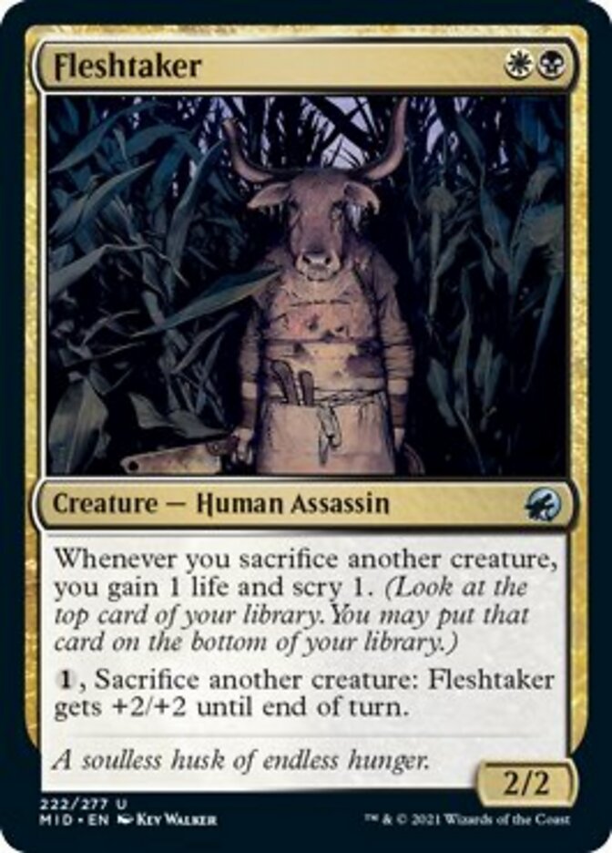 Fleshtaker [Innistrad: Midnight Hunt] | Jomio and Rueliete's Cards and Comics