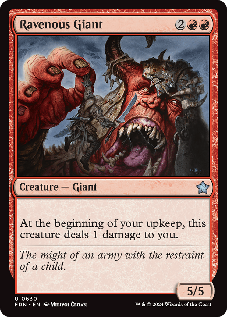 Ravenous Giant [Foundations] | Jomio and Rueliete's Cards and Comics