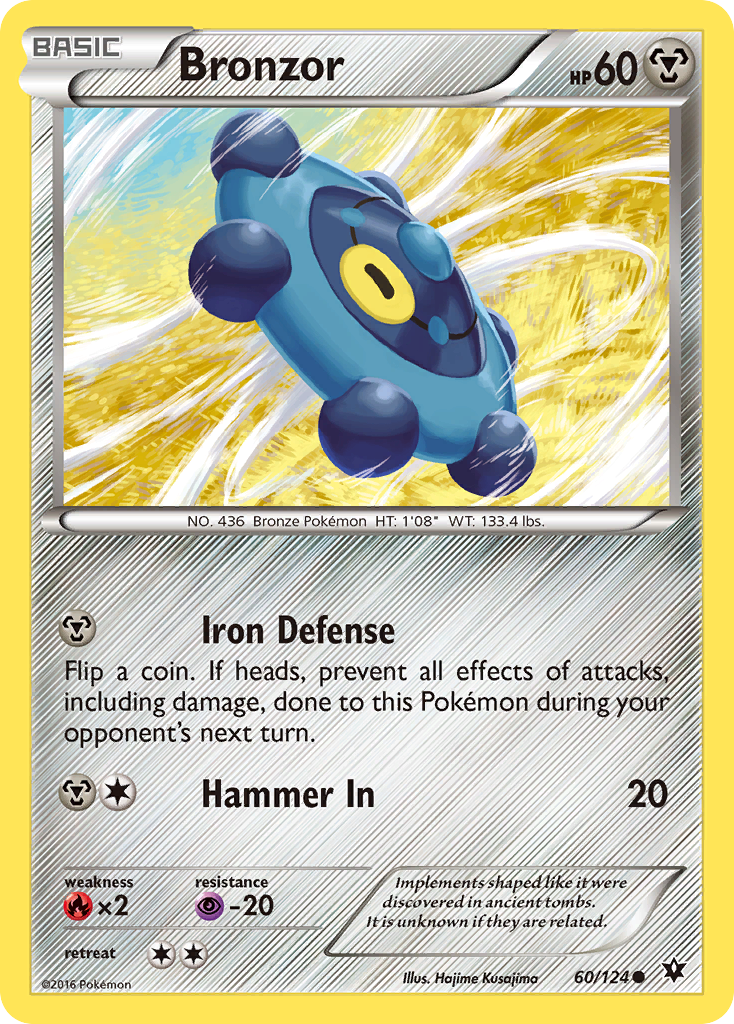 Bronzor (60/124) [XY: Fates Collide] | Jomio and Rueliete's Cards and Comics