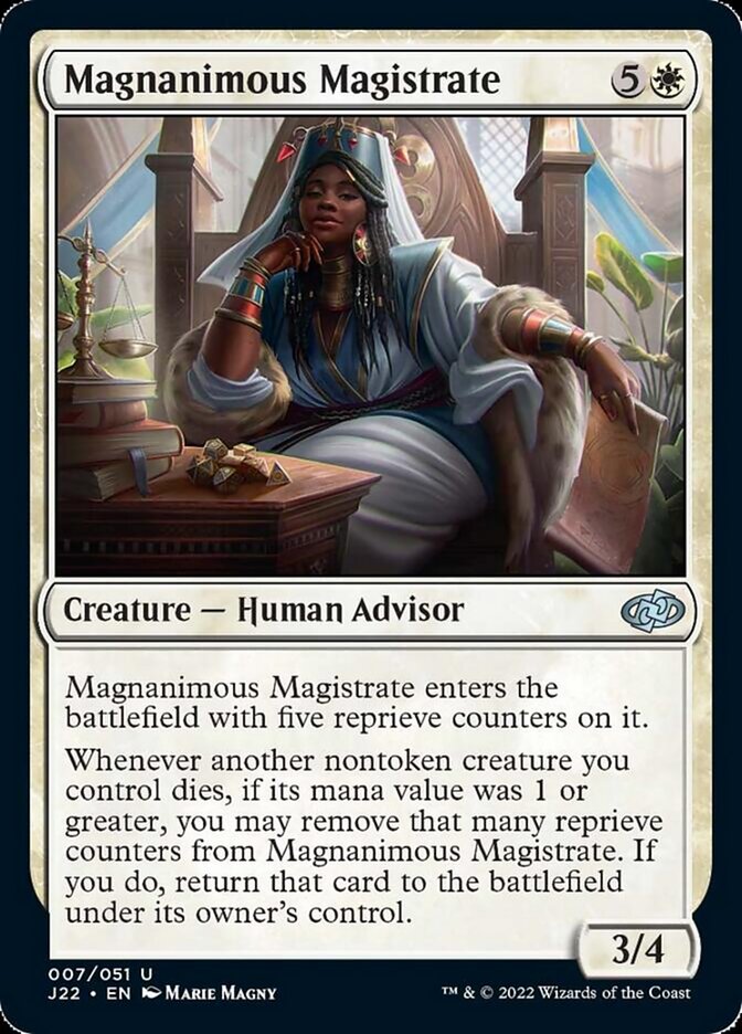 Magnanimous Magistrate [Jumpstart 2022] | Jomio and Rueliete's Cards and Comics