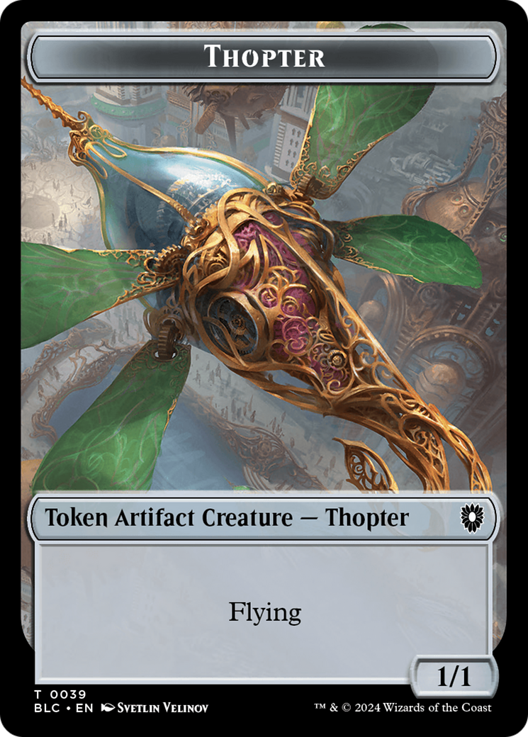 Goblin // Thopter Double-Sided Token [Bloomburrow Commander Tokens] | Jomio and Rueliete's Cards and Comics