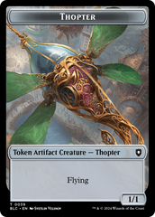 Goblin // Thopter Double-Sided Token [Bloomburrow Commander Tokens] | Jomio and Rueliete's Cards and Comics