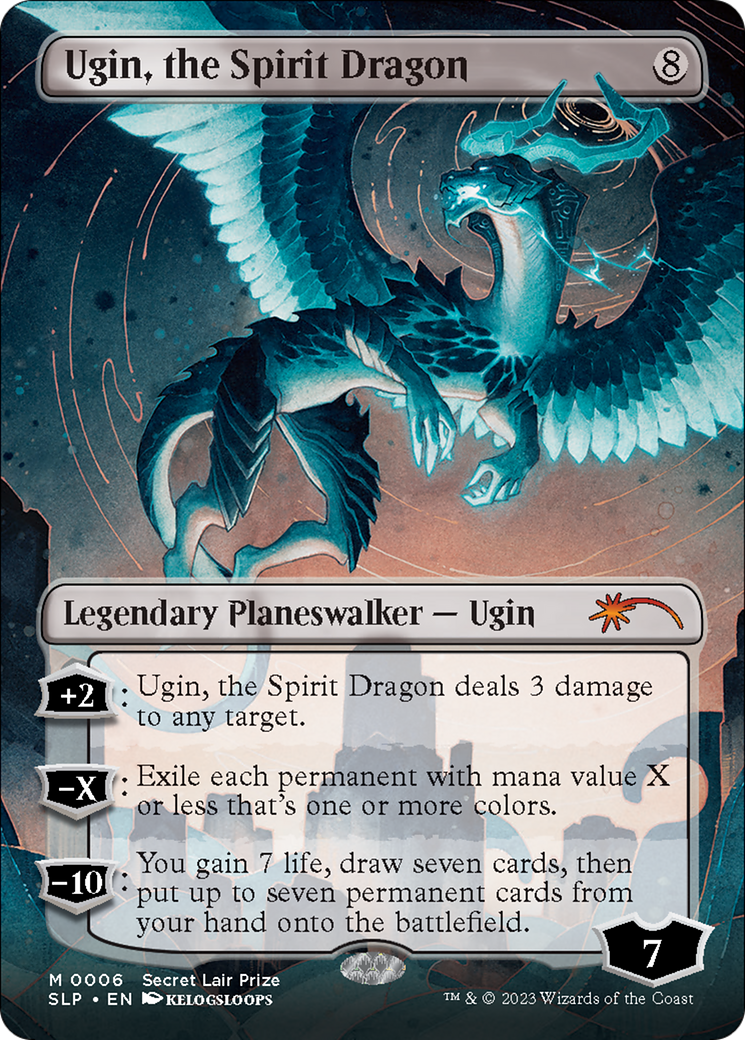 Ugin, the Spirit Dragon (Borderless) [Secret Lair Showdown] | Jomio and Rueliete's Cards and Comics