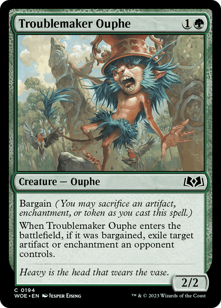 Troublemaker Ouphe [Wilds of Eldraine] | Jomio and Rueliete's Cards and Comics