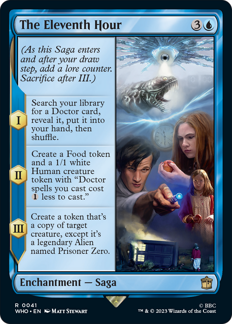 The Eleventh Hour [Doctor Who] | Jomio and Rueliete's Cards and Comics