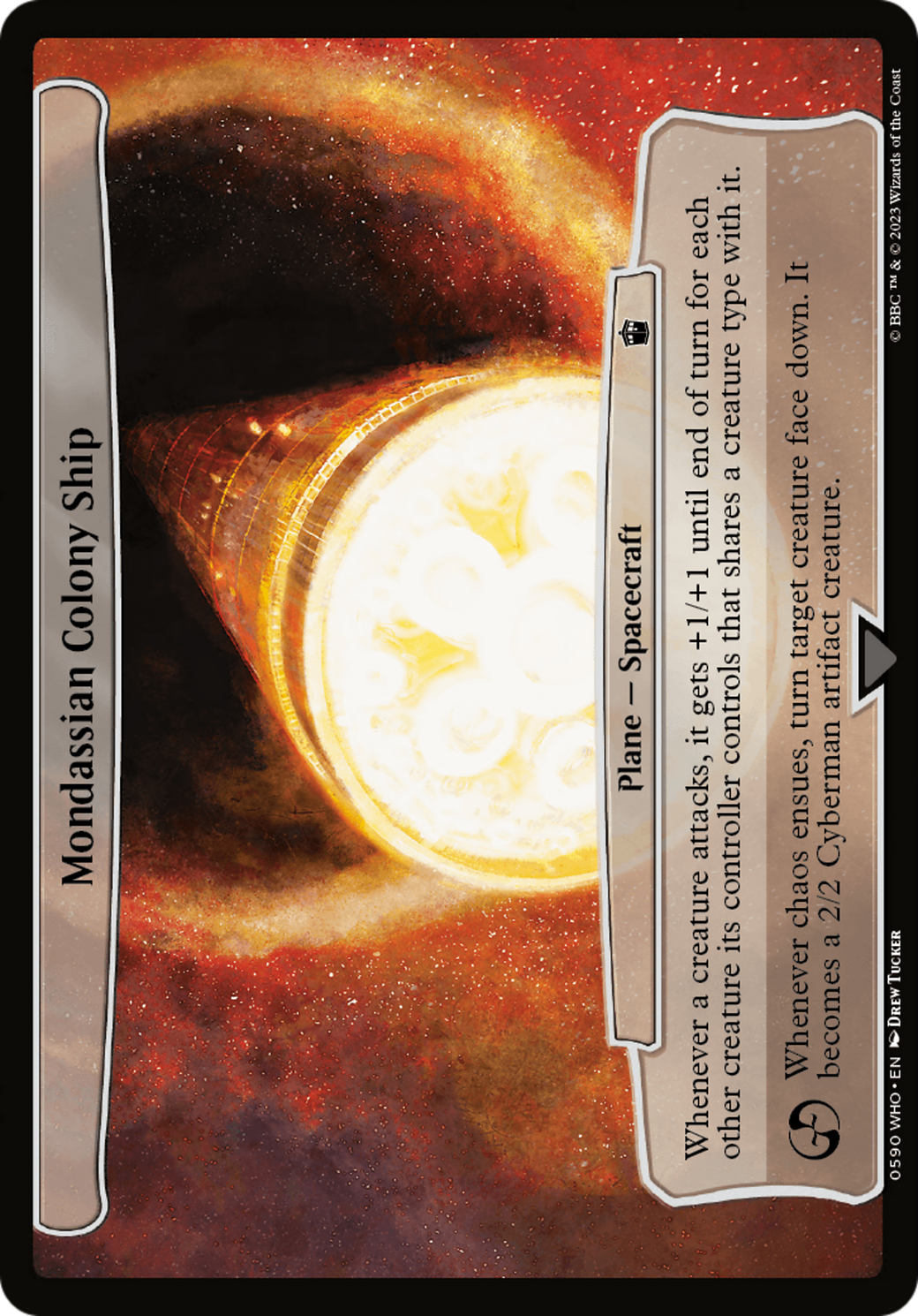 Mondassian Colony Ship [Doctor Who] | Jomio and Rueliete's Cards and Comics