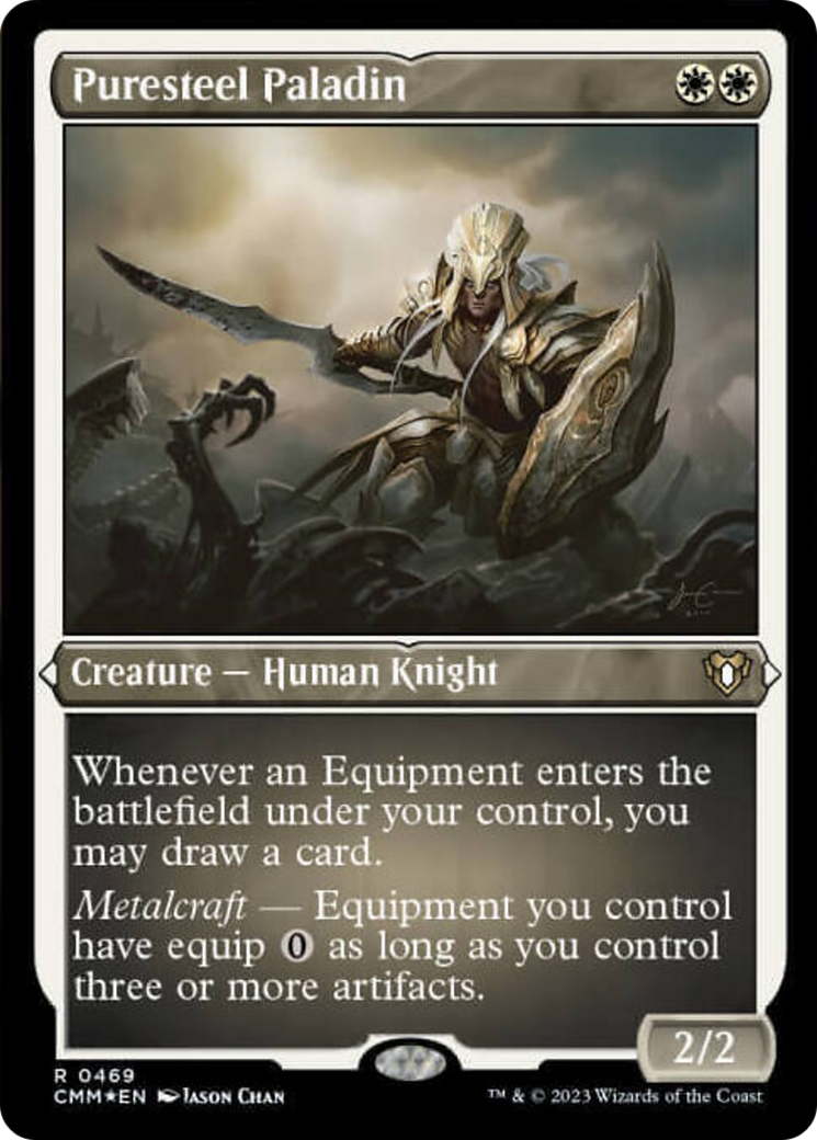 Puresteel Paladin (Foil Etched) [Commander Masters] | Jomio and Rueliete's Cards and Comics