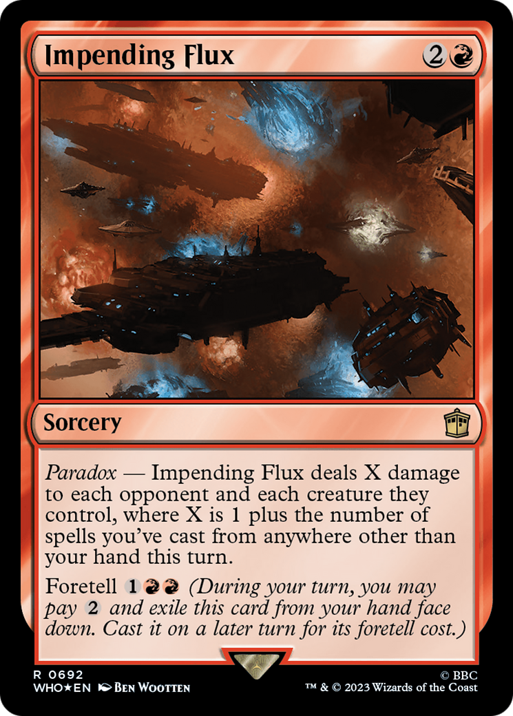 Impending Flux (Surge Foil) [Doctor Who] | Jomio and Rueliete's Cards and Comics