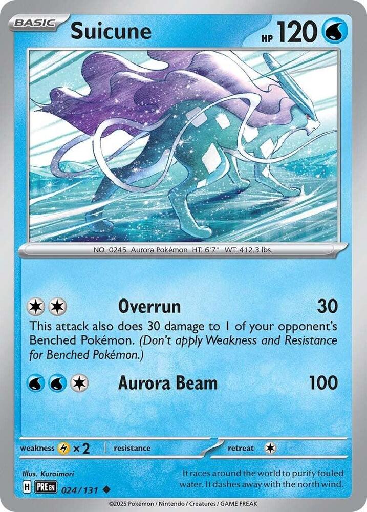 Suicune (024/131) [Scarlet & Violet: Prismatic Evolutions] | Jomio and Rueliete's Cards and Comics