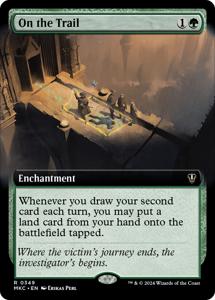 On the Trail (Extended Art) [Murders at Karlov Manor Commander] | Jomio and Rueliete's Cards and Comics