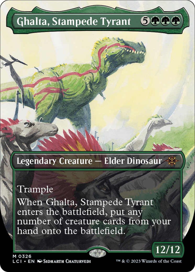 Ghalta, Stampede Tyrant (Borderless) [The Lost Caverns of Ixalan] | Jomio and Rueliete's Cards and Comics