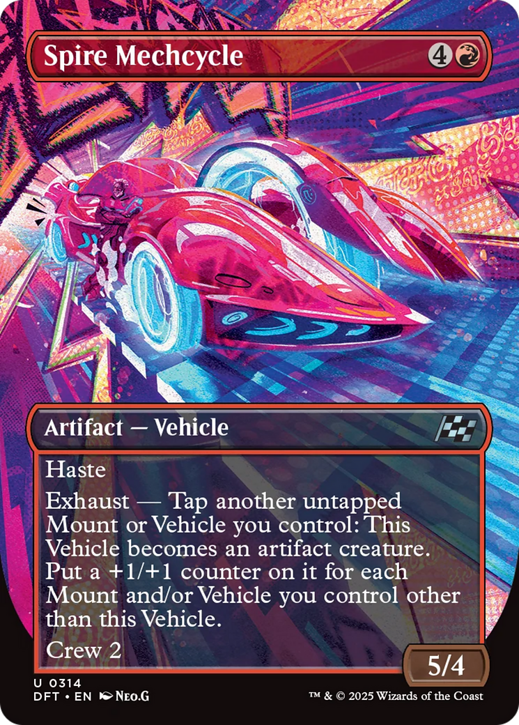 Spire Mechcycle (Borderless) [Aetherdrift] | Jomio and Rueliete's Cards and Comics