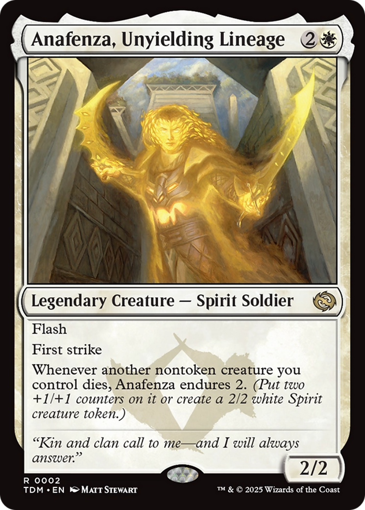 Anafenza, Unyielding Lineage [Tarkir: Dragonstorm] | Jomio and Rueliete's Cards and Comics
