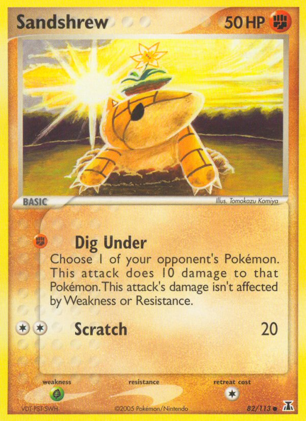 Sandshrew (82/113) [EX: Delta Species] | Jomio and Rueliete's Cards and Comics