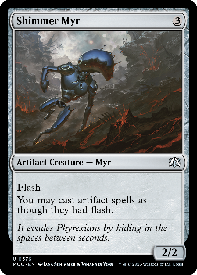 Shimmer Myr [March of the Machine Commander] | Jomio and Rueliete's Cards and Comics