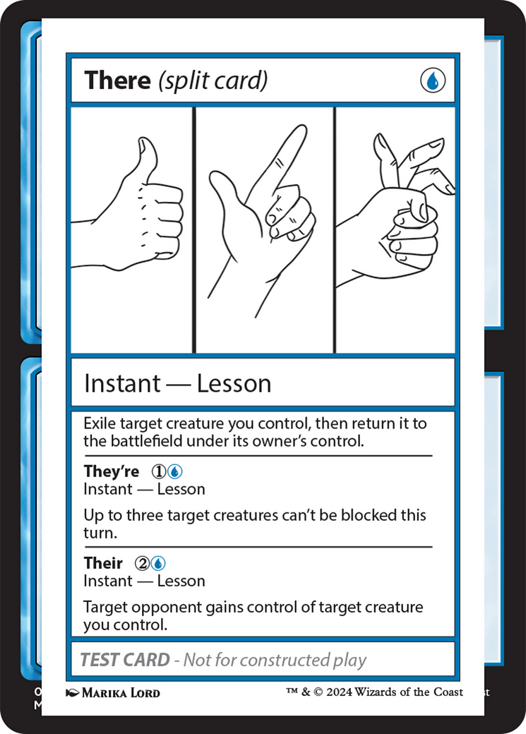 There (Split Card) [Mystery Booster 2 Playtest Cards] | Jomio and Rueliete's Cards and Comics