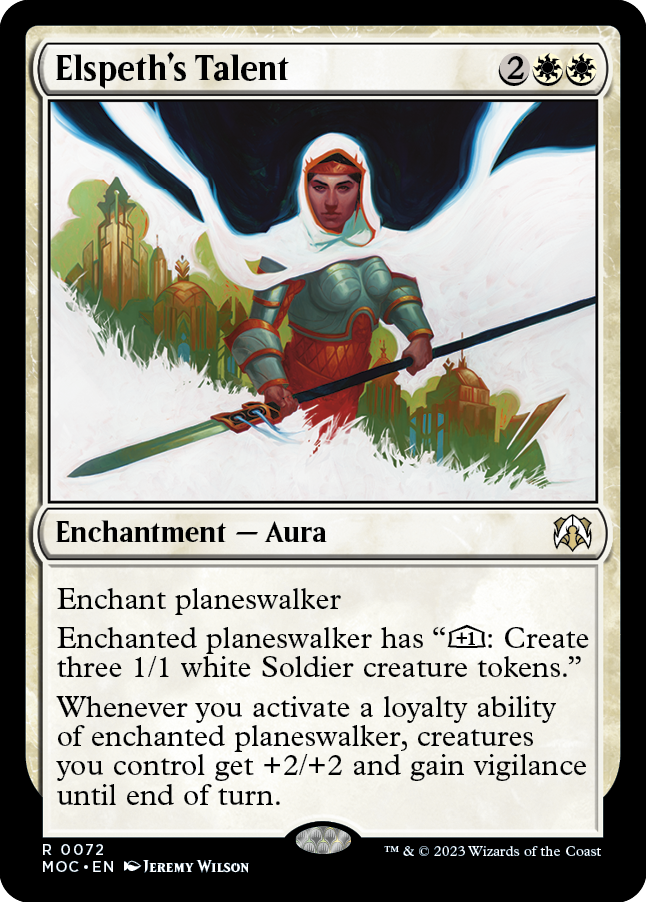 Elspeth's Talent [March of the Machine Commander] | Jomio and Rueliete's Cards and Comics
