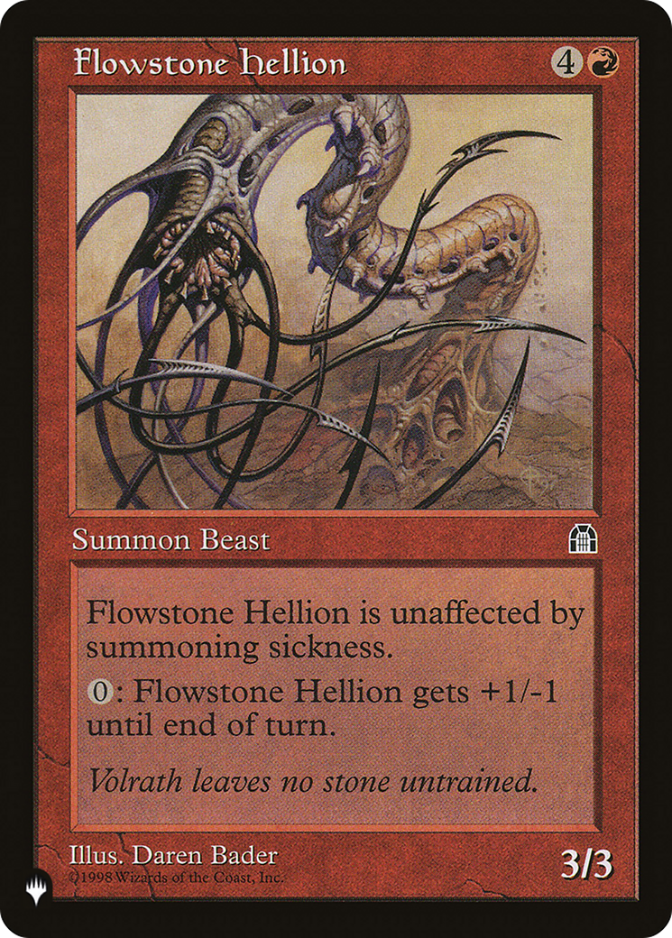 Flowstone Hellion [The List] | Jomio and Rueliete's Cards and Comics