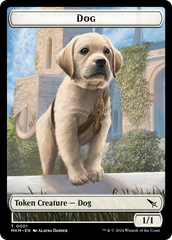 Thopter (0020) // Dog Double-Sided Token [Murders at Karlov Manor Tokens] | Jomio and Rueliete's Cards and Comics