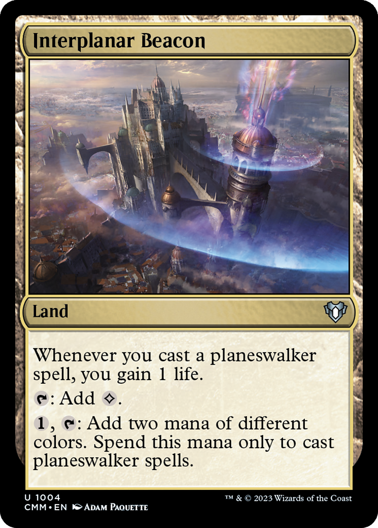 Interplanar Beacon [Commander Masters] | Jomio and Rueliete's Cards and Comics