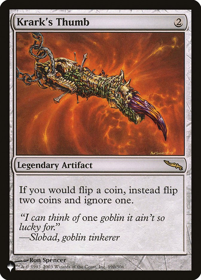 Krark's Thumb [The List] | Jomio and Rueliete's Cards and Comics