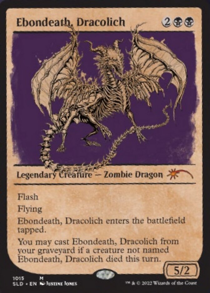 Ebondeath, Dracolich (Showcase) [Secret Lair Drop Series] | Jomio and Rueliete's Cards and Comics