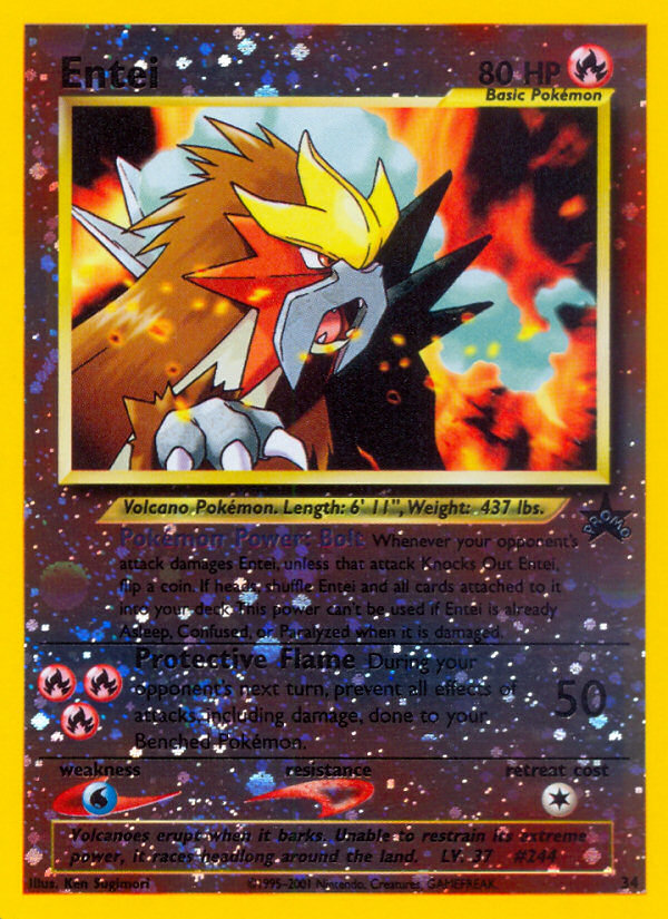 Entei (34) [Wizards of the Coast: Black Star Promos] | Jomio and Rueliete's Cards and Comics