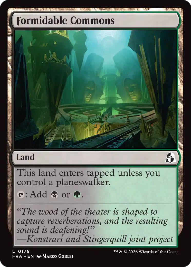 Formidable Commons [Reality Fracture] | Jomio and Rueliete's Cards and Comics