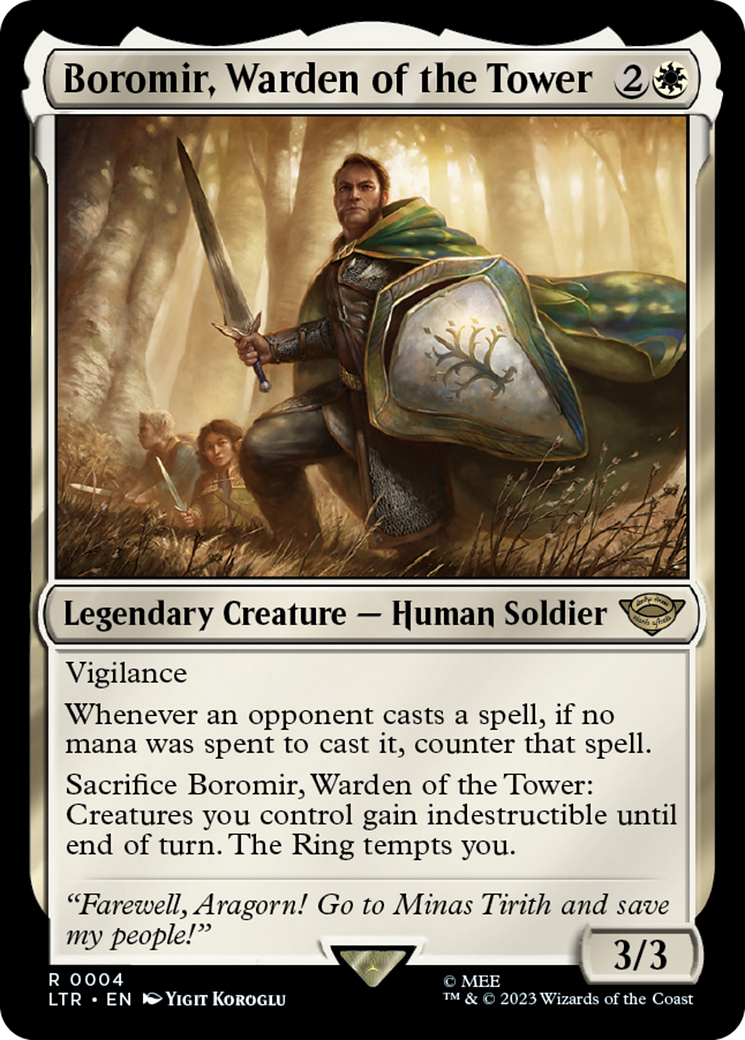 Boromir, Warden of the Tower [The Lord of the Rings: Tales of Middle-Earth] | Jomio and Rueliete's Cards and Comics