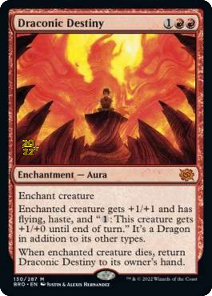 Draconic Destiny [The Brothers' War Prerelease Promos] | Jomio and Rueliete's Cards and Comics