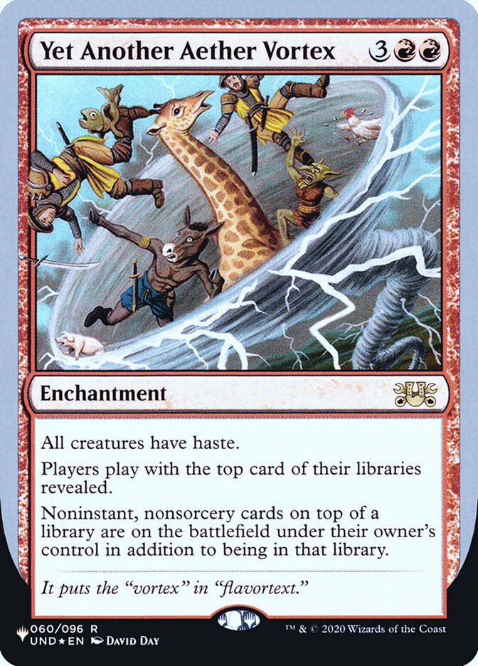 Yet Another Aether Vortex (Unfinity Foil Edition) [The List] | Jomio and Rueliete's Cards and Comics