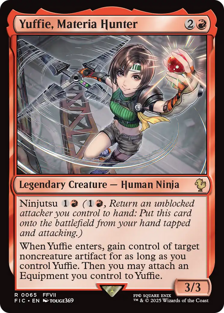 Yuffie, Materia Hunter [FINAL FANTASY Commander] | Jomio and Rueliete's Cards and Comics