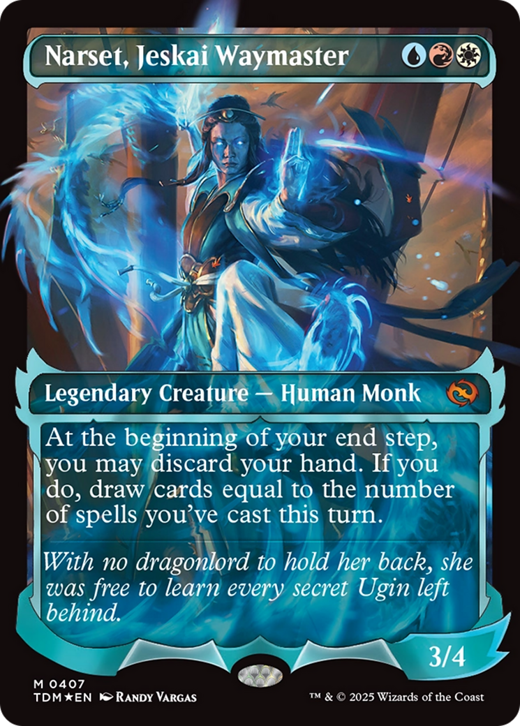 Narset, Jeskai Waymaster (Showcase) [Tarkir: Dragonstorm] | Jomio and Rueliete's Cards and Comics
