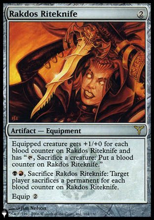 Rakdos Riteknife [The List] | Jomio and Rueliete's Cards and Comics