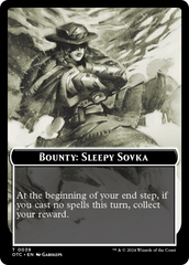 Bounty: Sleepy Sovka // Bounty Rules Double-Sided Token [Outlaws of Thunder Junction Commander Tokens] | Jomio and Rueliete's Cards and Comics
