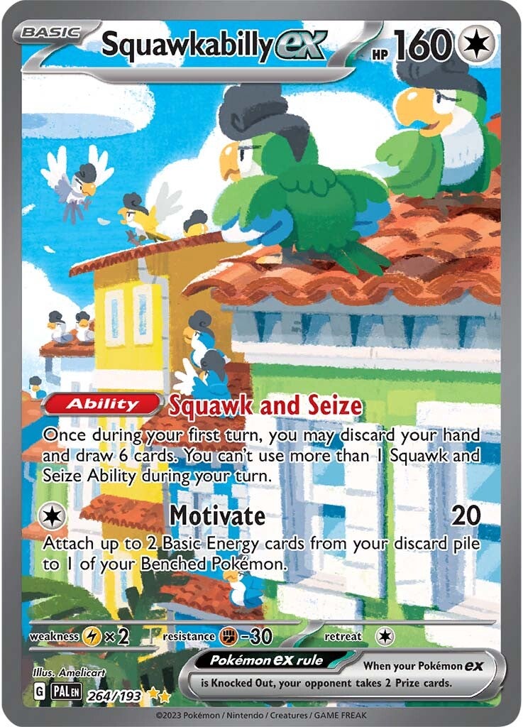 Squawkabilly ex (264/193) [Scarlet & Violet: Paldea Evolved] | Jomio and Rueliete's Cards and Comics