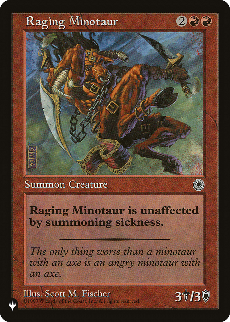 Raging Minotaur [The List] | Jomio and Rueliete's Cards and Comics