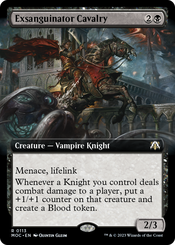 Exsanguinator Cavalry (Extended Art) [March of the Machine Commander] | Jomio and Rueliete's Cards and Comics
