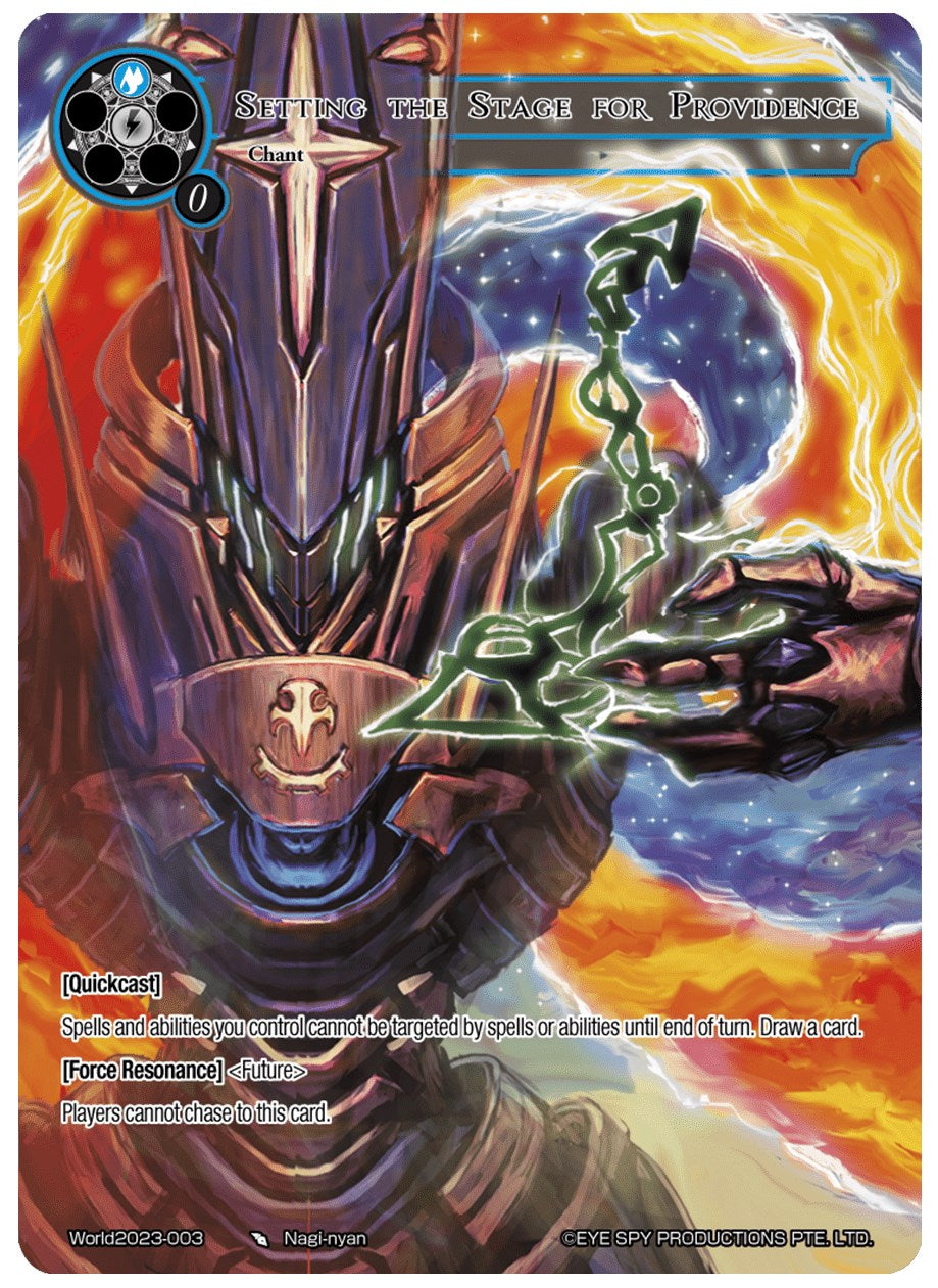 Setting the Stage for Providence (World2023-003) [Promo Cards] | Jomio and Rueliete's Cards and Comics