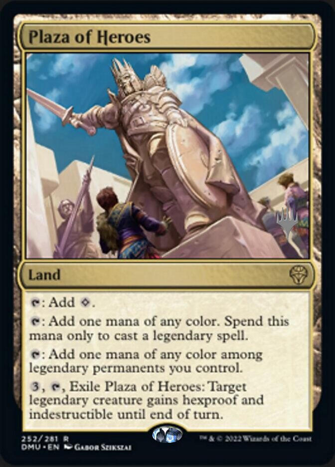 Plaza of Heroes (Promo Pack) [Dominaria United Promos] | Jomio and Rueliete's Cards and Comics