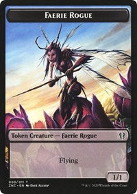 Faerie Rogue // Goblin Rogue Double-Sided Token [Zendikar Rising Commander Tokens] | Jomio and Rueliete's Cards and Comics