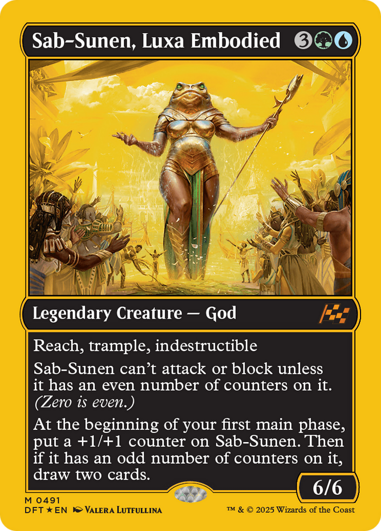 Sab-Sunen, Luxa Embodied (First-Place Foil) [Aetherdrift] | Jomio and Rueliete's Cards and Comics