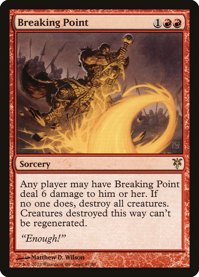 Breaking Point [Duel Decks: Sorin vs. Tibalt] | Jomio and Rueliete's Cards and Comics