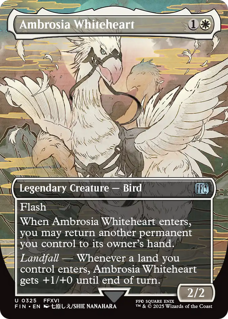 Ambrosia Whiteheart (Borderless) [FINAL FANTASY] | Jomio and Rueliete's Cards and Comics