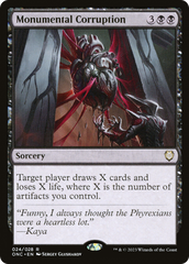 Monumental Corruption [Phyrexia: All Will Be One Commander] | Jomio and Rueliete's Cards and Comics