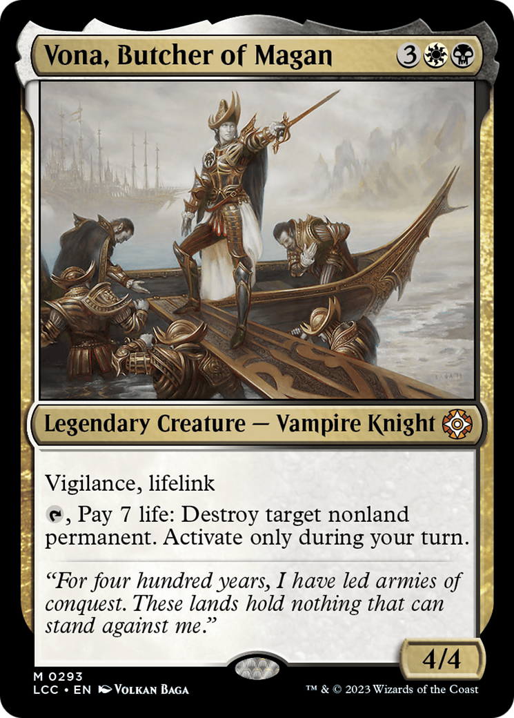 Vona, Butcher of Magan [The Lost Caverns of Ixalan Commander] | Jomio and Rueliete's Cards and Comics
