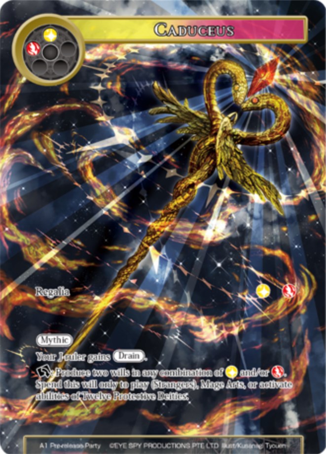 Caduceus (A1 Prerelease Party) [Promo Cards] | Jomio and Rueliete's Cards and Comics