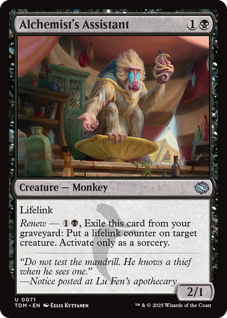 Alchemist's Assistant [Tarkir: Dragonstorm] | Jomio and Rueliete's Cards and Comics