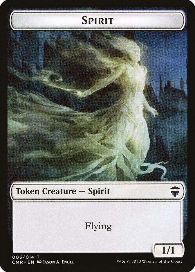 Rock // Spirit Double-Sided Token [Commander Legends Tokens] | Jomio and Rueliete's Cards and Comics